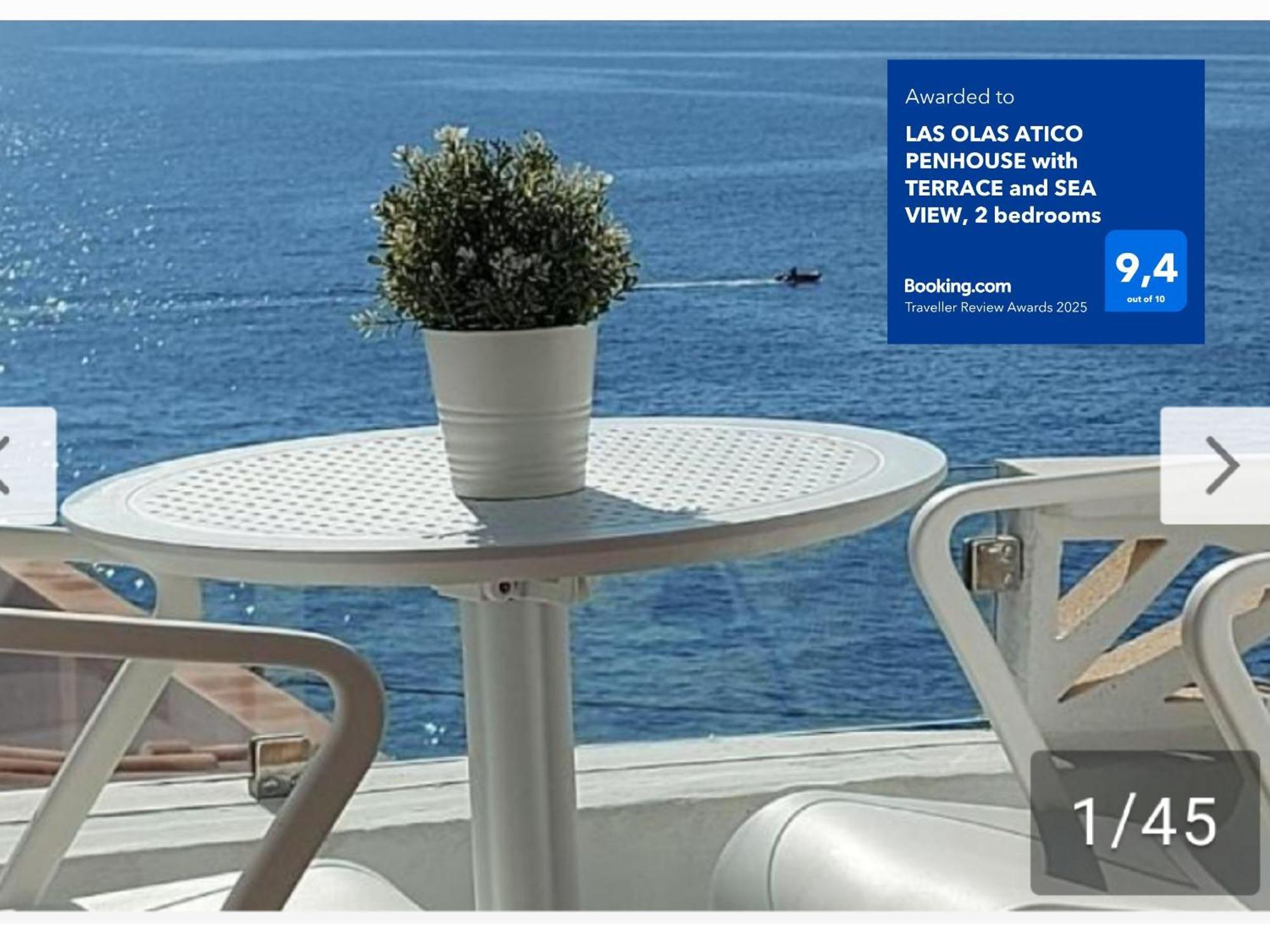 Las Olas Atico Penhouse With Terrace And Sea View, 2 Bedrooms La Caleta  Extérieur photo